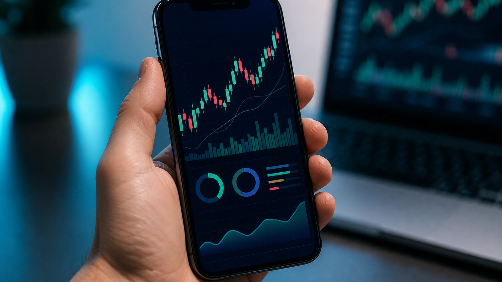 MT5官网 APP 统计与分析界面示意